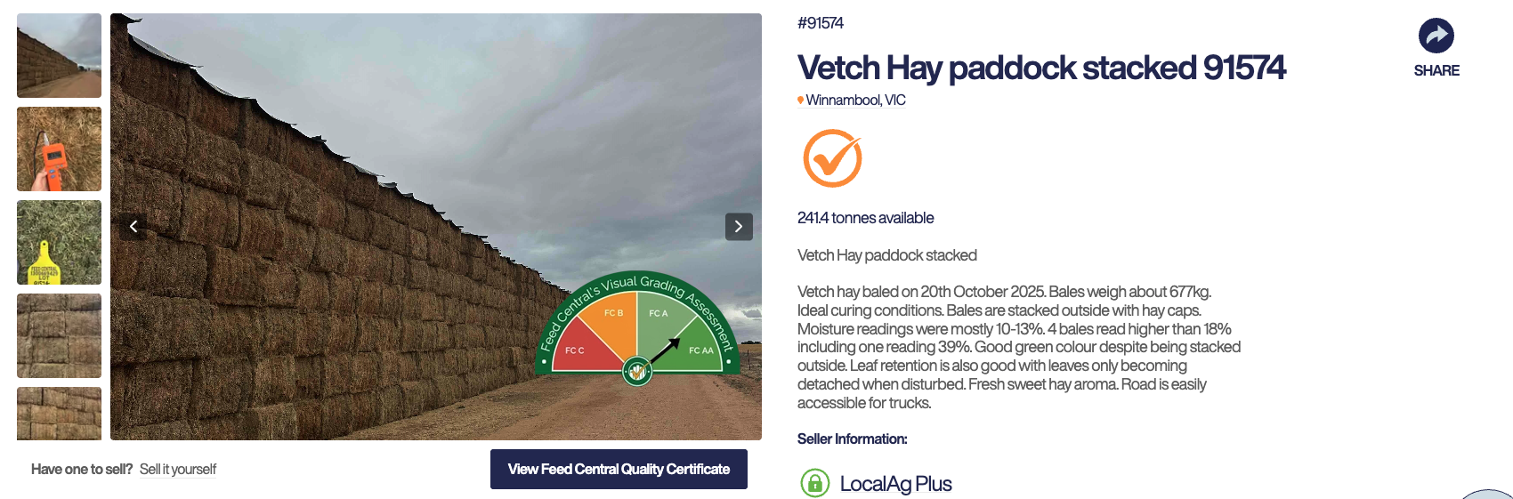 Hay listing